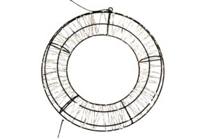 Metal wreath w/Led d.36x4.5cm