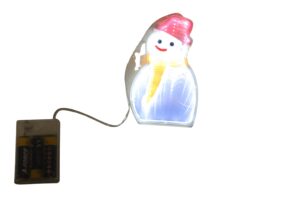 LED mirror snowman 8.7x1.2x15cm