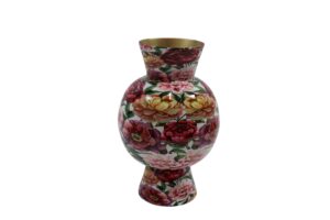 Metal vase d.17x28cm