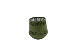 Metal tealight holder d.8.5x8.5cm