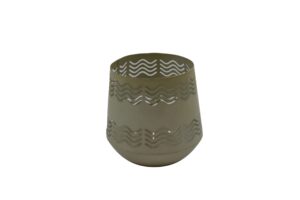 Metal tealight holder d.10.5x10.5cm
