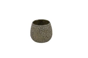Glass tealight holder d.8x8cm