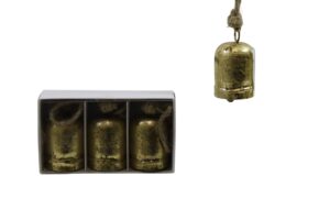 Metal bell d.4x7cm S/3