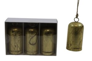 Metal bell d.8.5x18cm S/3