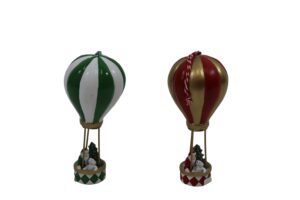Polyresin hot air balloon w/hanger d.7x16cm