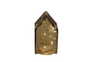 Glass house w/Led 9x8.5x16.5cm