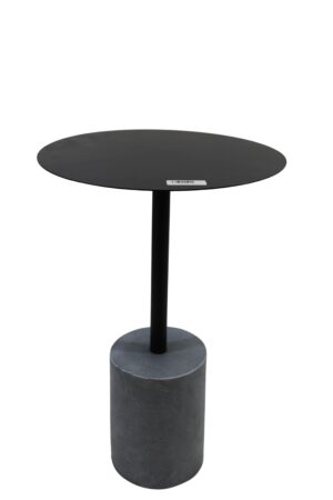 Magnesia table w/metal top d.33x50cm