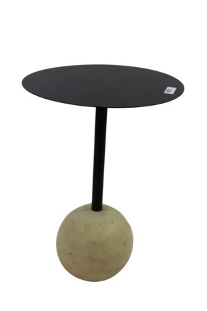Magnesia table w/metal top d.33x47cm