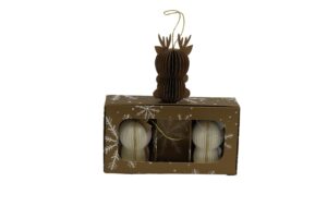 Paper deer 5x4.5x8cm S/3