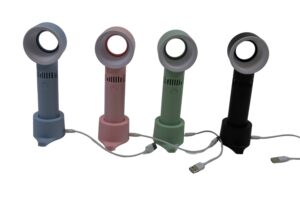 Bladeless fan w/rechargeable base 8x6.8x21.5cm