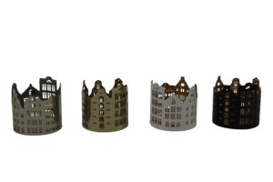 Metal tealight holder d.7x7cm