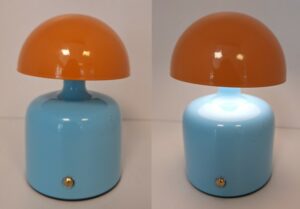 Metal Led lamp d.9x15cm