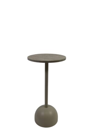 Metal table w/mdf top d.27x53.5cm